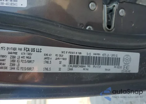 2015 Jeep Patriot из США, поврежденный, VIN 1C4NJRAB8FD408044